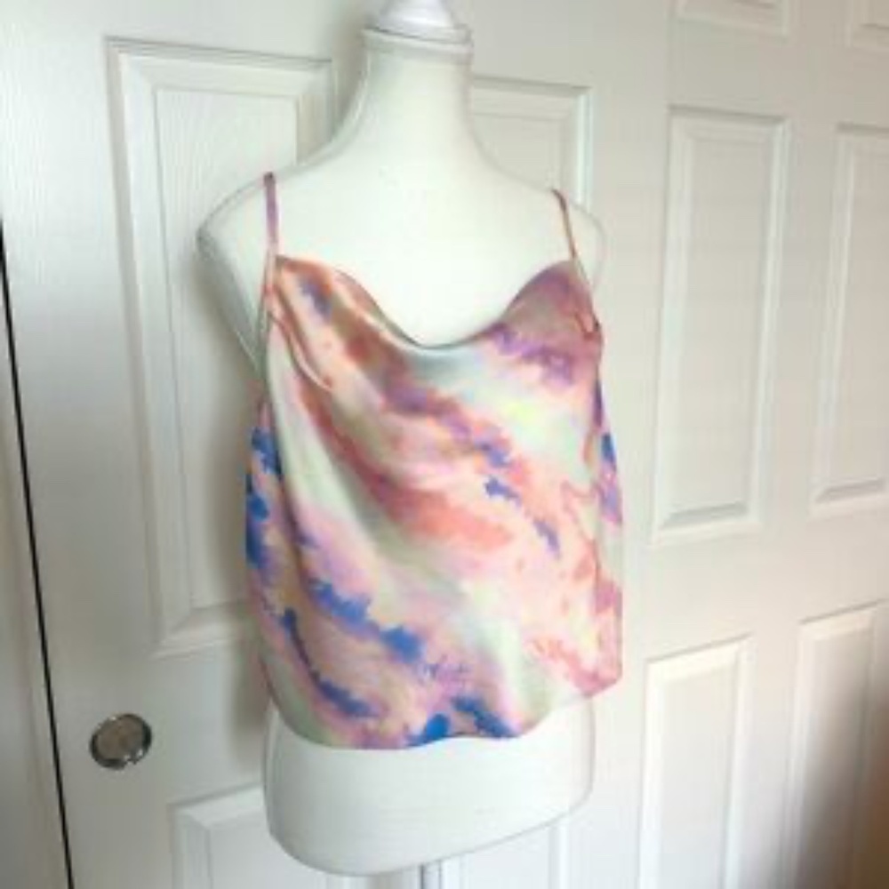Forever 21 Tie-Dye Cowl Neck Tank – Size S – NWT